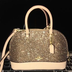 coach glitter Micro mini Sierra satchel